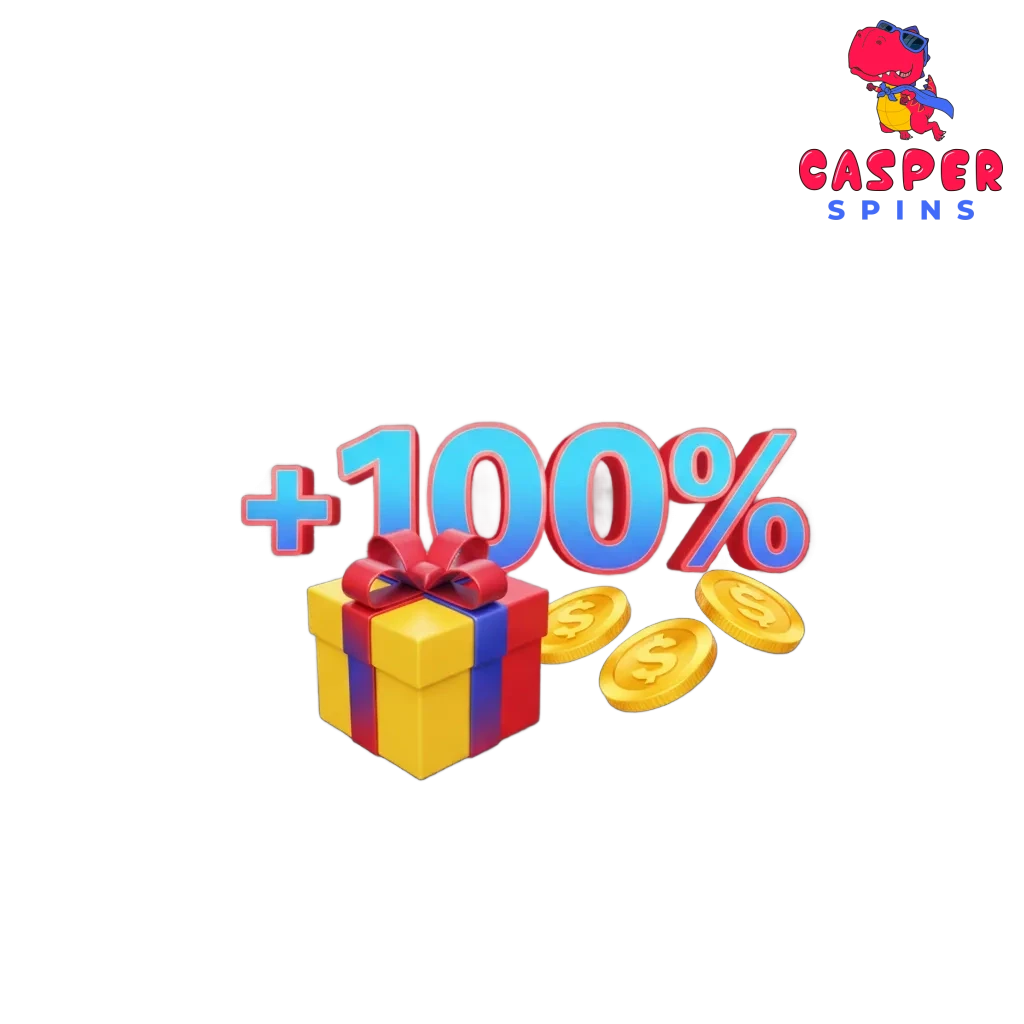 Casper Spins UK promo banner: 50% bonus plus 125 Free Spins on slots, casino and sports. 18+. T&Cs apply. BeGambleAware.org