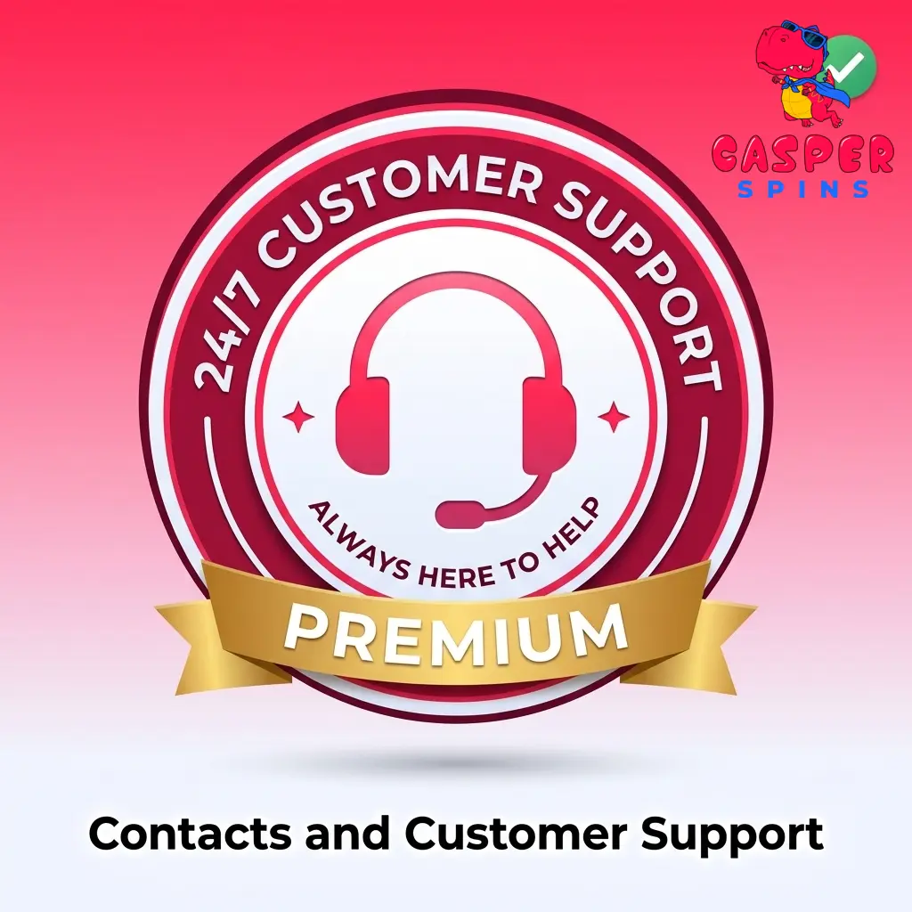 Casper Spins customer support team available 24/7 via live chat, email, and FAQ for UK players
