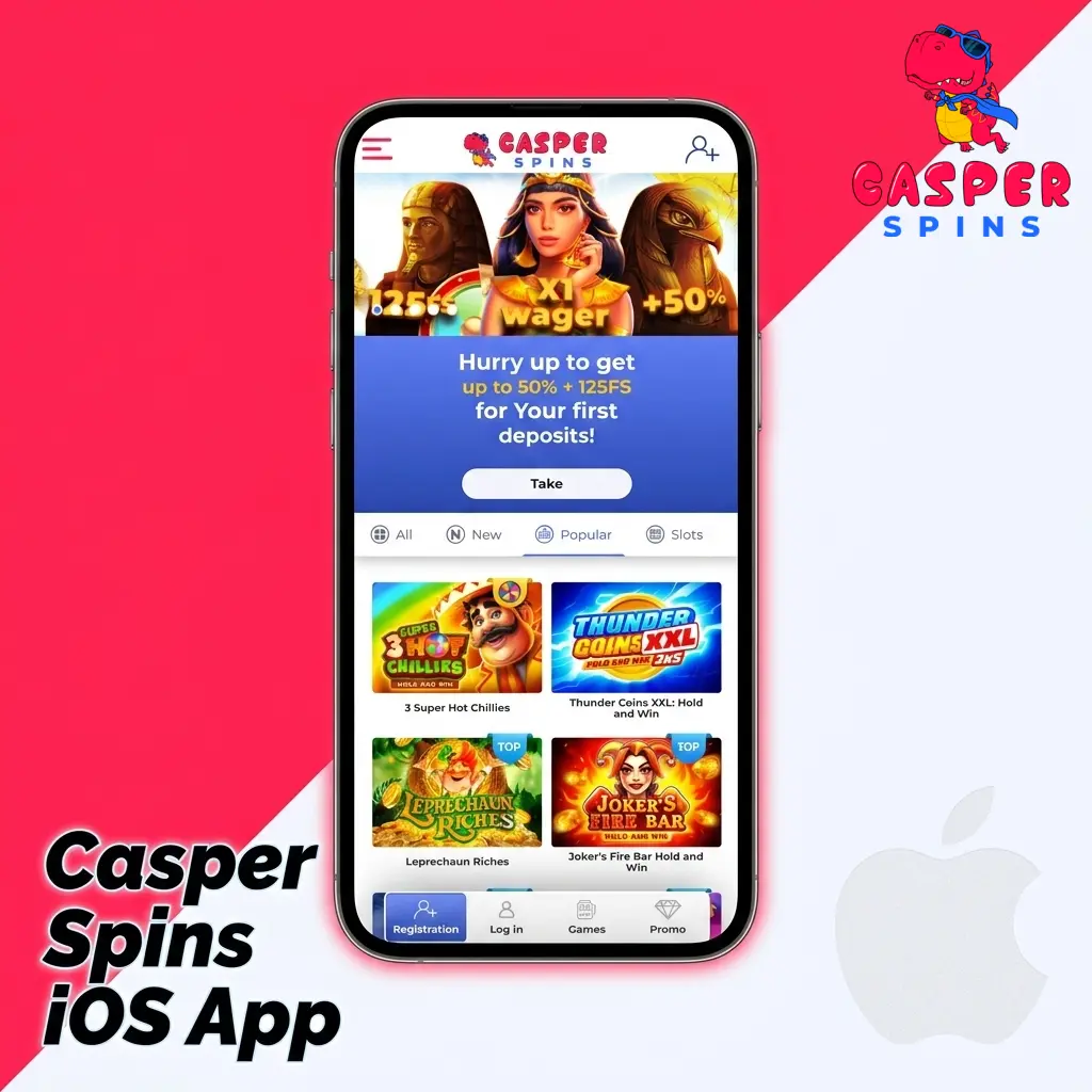 Casper Spins iOS app home screen shortcut setup guide for iPhone and iPad running iOS 12.0 or later