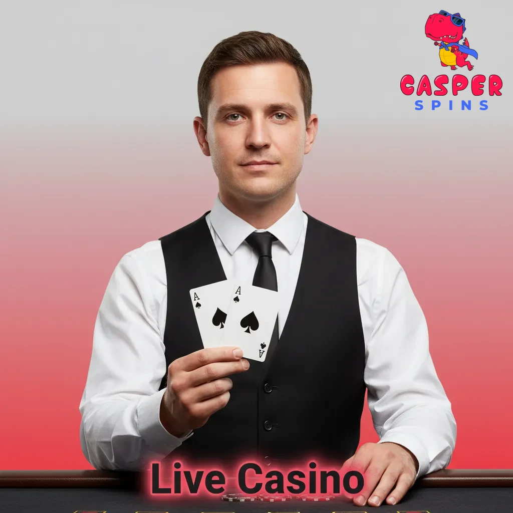 Live casino with real dealers; roulette, blackjack, baccarat, poker, game shows, plus chat, side bets and varied limits.
