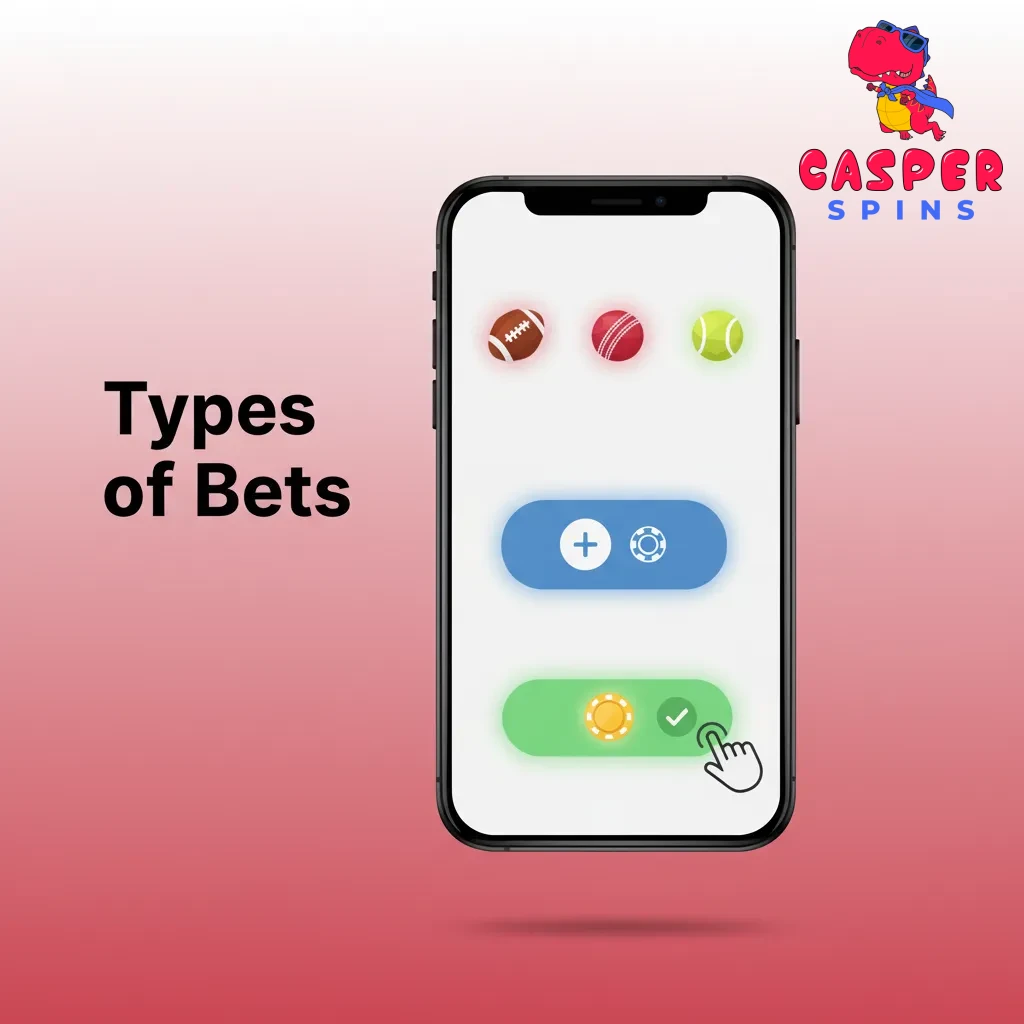 Graphic explaining Single, Accumulator (Express), and System sports bets, comparing risk, control, and payout requirements.