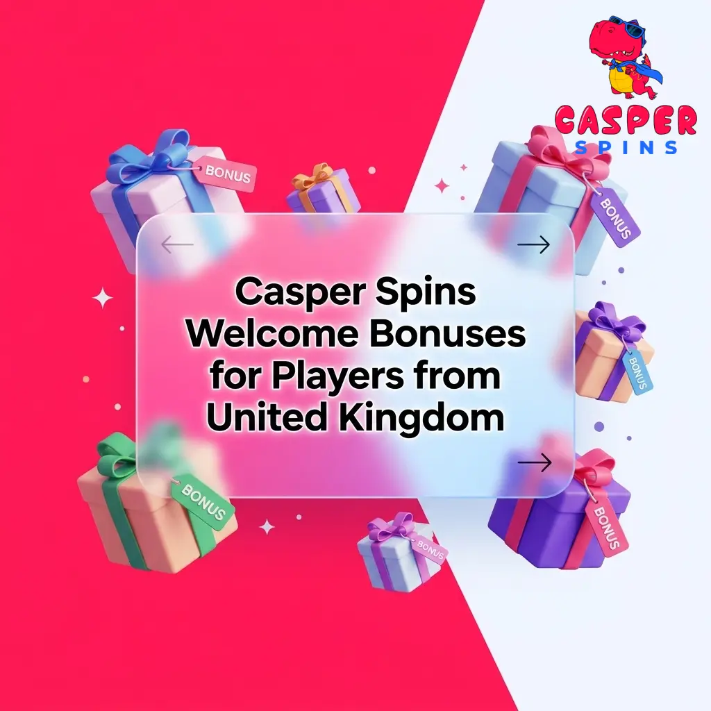 Casper Spins welcome bonus for UK players: 50% match on first deposit plus 125 Free Spins credited automatically.