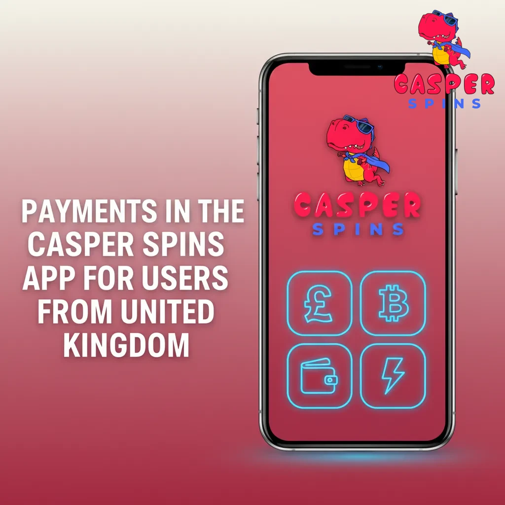 Casper Spins UK payments: Visa/Mastercard debit, Apple Pay, Google Pay, Skrill, Neteller, BTC, ETH, USDT.